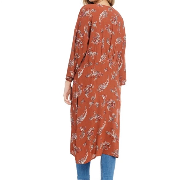 Anama USA Paisley along Kimono NWT NEW MEDIUM - Picture 2 of 3